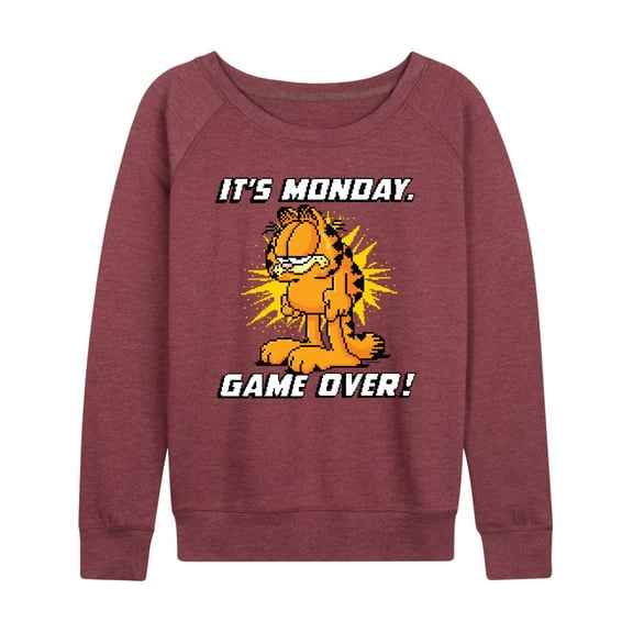 Garfield - It's Monday Garfield - Women's Lightweight French Terry Long Sleeve Shirt
