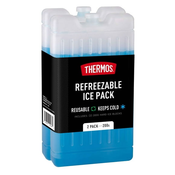 Thermos Refreezable Ice Block, 2 Pack, 2 Pack, 200 Grams