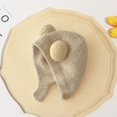 thumbnail image 3 of Sunjoy Tech Fall Winter Children Hat Knitted Cartoon Ear Decor Warm Ear Protection Infant Baby Cap Beanie Thick Soft Elastic Button Closure Unisex Anti-slip Lightweight Hat, 3 of 7