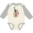 thumbnail image 3 of Inktastic Statue of Liberty Boys or Girls Long Sleeve Baby Bodysuit, 3 of 5