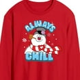thumbnail image 2 of Frosty The Snowman - Christmas - Always Chill - Men's Long Sleeve T-Shirt, 2 of 4