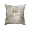 thumbnail image 2 of CaiYueKe Christmas Pillow Cover Gold Printed Holiday Decorative Cushion Case Luxury Home Decor Throw Pillowcase Seasonal Celebration Living Room Bedroom Sofa Accent, 2 of 7
