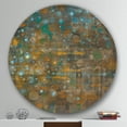 thumbnail image 3 of Designart 'points Bleus et Bronze sur Verre IV' Art Mural Géométrique en Métal, 3 of 3