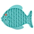 thumbnail image 1 of Pet Lick Pad Paw Fish Anti-choking Kitten Distraction Mat Puppy Slow Feeder Pad, 1 of 10