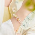 thumbnail image 2 of Pulsera de cristal, cuarzo limón y perlas falsas Pixius para mujer, 2 of 2