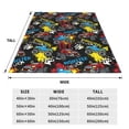 thumbnail image 3 of Honeii Monster Car Print Fleece Blanket - Throw Blanket for Bed, Sofa, Couch, Camping, and Travel , Microplush Ultra Soft Warm Blanket-60"x50", 3 of 7