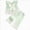 A88-Light Green, variant on Toddler Girls Gingham Sleeveless Pajama Set,Large Bow Detail Ruffled Loungewear 12-18 Months