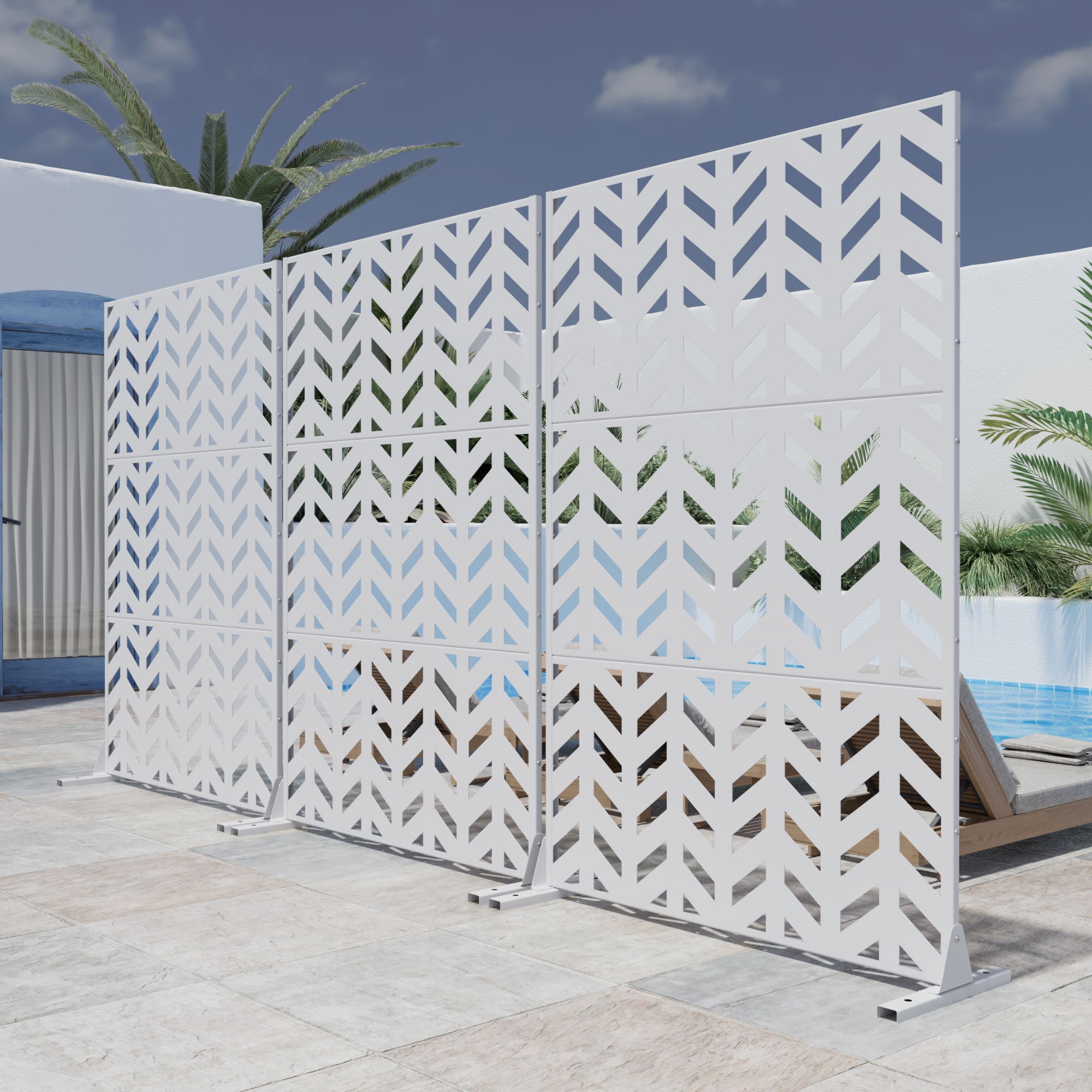 Privacy Metal Screen Fence Panel