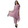 thumbnail image 1 of Moomaya Ensemble Kurti Asymétrique Imprimé pour Femme Grande Taille, Chanderi en Coton, 1 Unité, 1 of 6