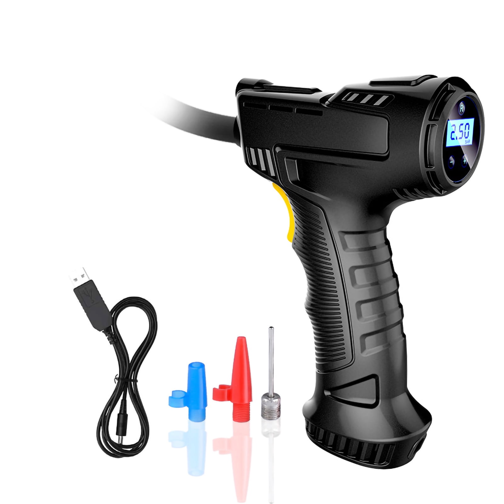 Tire Inflator Digital Gauge,Tire Inflator Portable Car Car Air Compressor Car Tire Inflator Smooth Operation
