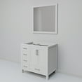 thumbnail image 4 of Lexora Home Jacques 36" Single Vanity with Mirror in White, 4 of 8