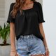 thumbnail image 3 of Camiseta Dulce Blusa de mujer para mujer, camiseta holgada de moda sencilla, ropa diaria (negro XL) Cgtredaw para Mujer Negro T M, 3 of 6