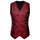 thumbnail image 1 of Camisa Botón para Hombre Color Coincidencia Casual Chaleco de Trabajo de Doble Pecho, Chaleco sin Mangas de Poliéster para Negocios, Traje Y Uso Diario, 1 of 4