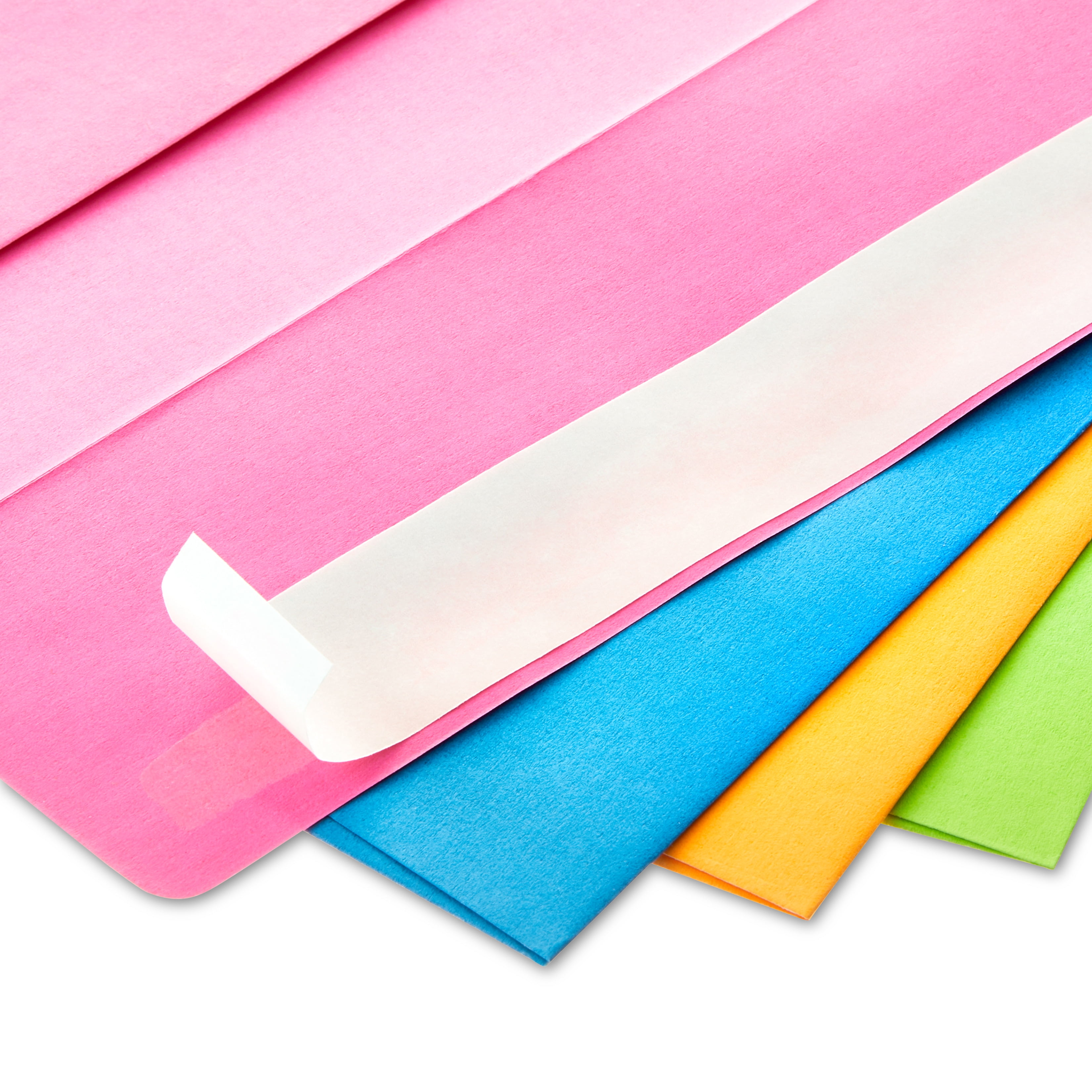 Pen+Gear A6 Invitation Peel and Stick Envelopes, Assorted Colors, 4.75 in x 6.5 in, 50 Count