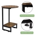 thumbnail image 4 of CERBIOR C-shaped edge modern items, sofa, small table, coffee tray, coffee table, living room furniture My Lux Decor Round, 4 of 6