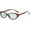 Brown Frame - Teal Blue Lens, variant on Retro Oval Eye Sunglasses for Women 2026 Chic 90s Small Cute Skinny Thin Lightweight UV Protection Sun Glasses