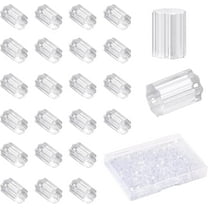 500Pcs Clear Silicone Earring Backs 3mm Hypoallergenic Rubber Roman Column Earring Backs for Studs Earring Hooks Stoppers