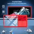 thumbnail image 4 of ELEHOLD For Samsung Galaxy S23 Ultra Case, Military Grade Protection Clear Slim Fit Anti-Yellowing Non- Slip Shockproof Protective Lens Cover Protection Case for Samsung Galaxy S23 Ultra,Red, 4 of 6