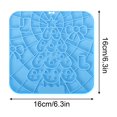 thumbnail image 3 of Dog Lick Mat with Suction Cups, Slow Feeder Lick Pad for Anxiety Relief, Large Silicone Licking Mat for Dogs Cats, Dog Feeding Mat for Bathing Grooming Training, Dishwasher Safe，Purple, 3 of 5