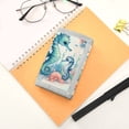 thumbnail image 7 of JIALIOU Nylon Trifold Card Wallet with ID Window Zipper Pocket for Men Women Teen Cute Seahorse and Seaweed, 7 of 7
