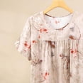 thumbnail image 4 of Chemise de Nuit pour Femmes, Manches Courtes à Col Rond Imprimé, Robe d'Allaitement, Rayonne Spandex Douce, Robe de Détente Longueur Genou, 4 of 5