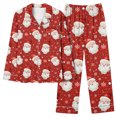 thumbnail image 4 of Puntoco Conjuntos de pijamas cómodos para mujer, pijamas de manga larga con pantalones largos para mujer y hombre, ropa de casa sexy para mujer, 4 of 5