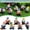 🔥 muticolor_Hot#338, variant on Premium Resin Garden Gnome Ornaments | Outdoor Dwarf Decorations, Weather-Resistant Statues Set of 7, Cute Family Figurines 3x3x4.8cm | Patio & Lawn Decor