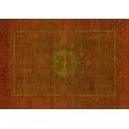 thumbnail image 1 of Ahgly Company Indoor Rectangle Abstract Yellow Modern Area Rugs, 5' x 7', 1 of 4
