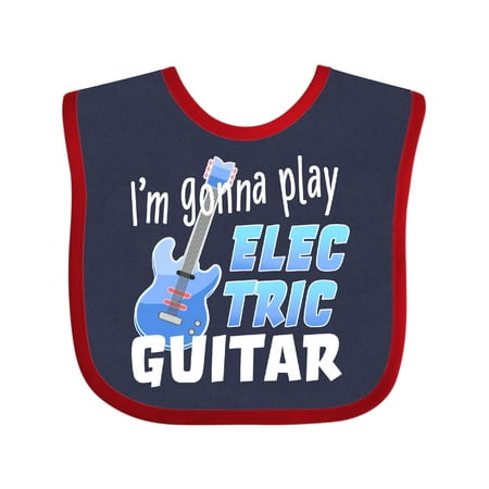 

Inktastic I m Gonna Play Electric Guitar- Music Gift Baby Boy or Baby Girl Bib