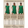 thumbnail image 4 of Cuteduck Womens Dresses Ruffle Sleeve Ruffle Hem Round Neck Textures Casual Dresses S-XL, 4 of 10