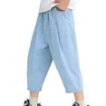 thumbnail image 3 of Ultrave Loose Denim Pants for Boys Girls Pull On Harem Joggers Elastic Waist Jeans for 2-8Y, 3 of 8