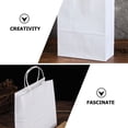thumbnail image 3 of Miangastore Goodie Bags White Paper With Handle Design 10Pcs 11In X 9.8In X 5.1In, 3 of 9