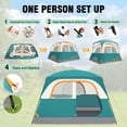 thumbnail image 5 of SANOPY 6 Person Camping Tent - Waterproof, Windproof, Lightweight & Easy Setup with Detachable Rainfly, Mesh Windows & Carry Bag for Camping, Hiking, Travel, Beach, and Festivals, 5 of 9
