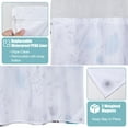 Ikfashoni Hookless Shower Curtain with Snap in Liner, Teal Floral
