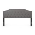 thumbnail image 1 of Noble House Brixton Contemporary Upholstered King/California King Headboard, Charcoal Gray, Black, 1 of 9