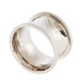 thumbnail image 1 of Saro Lifestyle NR440.S Anneau de Serviette de Forme Ronde&44; Argent - Lot de 4, 1 of 1