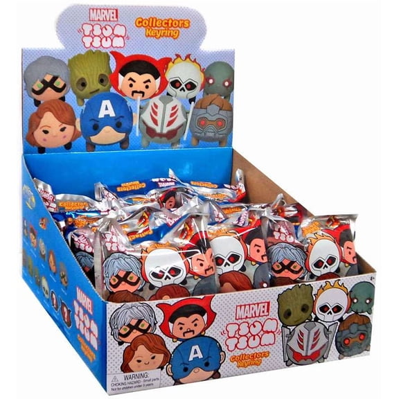 3D Foam Key Ring Marvel Tsum Tsum 1 Mystery Box (24 packs)