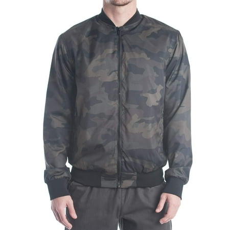 Camo Rainwear - No Retreat Men's Camo Bomber Jacket