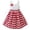 Red, variant on Girls Dress Red Tartan Sundress Kids Clothing 4-5