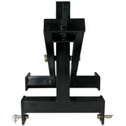 Titan Attachments 3 Point Scissor Lift Fits Category 1 Tractors, Material Handling Lift for Raising, Lowering & Extending Hay Bales to Stack