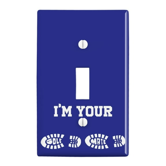I'm Your Soul Sole Mate Plastic Wall Decor Toggle Light Switch Plate Cover