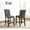 Gray, variant on Solid Wood Grey Stool Set of 2 / Button - Tufted Backs for Aesthetic Appeal