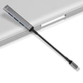 thumbnail image 4 of MesaSe Alloy USB Hub Portable 4 Port Keyboard Headphone Adapter Office Notebook Computer Splitter Accessories with 10cm Cable USB Head, 4 of 8