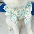thumbnail image 5 of HQREA Dog Dresses for Medium Dogs Girl Floral Summer Clothes Valentine Holiday Outfits for Labrador Golden Retriever, 5 of 6