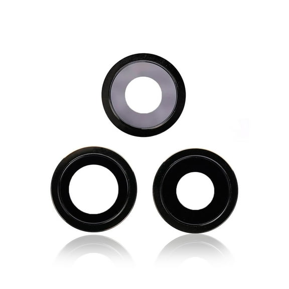 Replacement Back Camera Lens With Bracket & Bezel Compatible For iPhone 12 Pro (Aftermarket Plus) (Graphite)