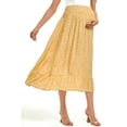 thumbnail image 4 of Yesfashion Wholesale Maternity Dress Women's High Waist Floral Print Pleated Maxi Skirt Casual Flowy Swing A Line Long Skirts, 4 of 9