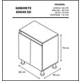 thumbnail image 5 of Mueble Gabinete para Baño De Lujo (Encino Polar) DECOMOBIL GABINETE DE ALMACENIMIENTO, 5 of 5