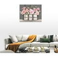 thumbnail image 5 of Farmhouse Bathroom Wall Art Bathroom Floral Wall Decor Pink Flower Relax Soak Unwind Bathroom Decor Rustic Bathroom Picture for Wall Canvas Prints Motivational Framed Modern Artwork 16"x12", 5 of 6