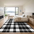 thumbnail image 3 of ODIKA 2'x3' Machine Washable Non-Slip Area Rug, Geometric Black High Traffic Rug with Pad, Gray, 1051844, 3 of 8