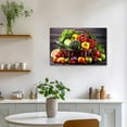 thumbnail image 2 of Kitchen Canvas Wall Art Fruit Picture Various Fresh Fruits Vegetable Painting Prints for Kitchen Restaurant Dining Room Decor Framed (Fruit-1, 12.00"x18.00"), 2 of 6